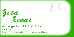 zita remai business card